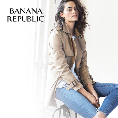 Navigation menu Shop Banana Republic for versatile, contemporary classics, designed for today with style that endures. Through thoughtful design, we create clothing and accessories with detailed craftsmanship in luxurious materials. Free shipping on all orders of $50+.