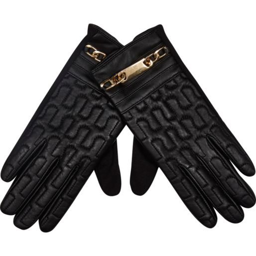 Black leather gloves, love sales, river island sale