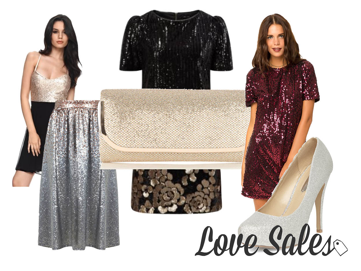 glitter outfits, glitter dress, sequin dress, love sales