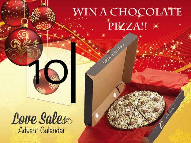 lovesales, chocolate pizza, christmas competition. adventgiveaway, win chocolate, christmas chocolate, advent competition