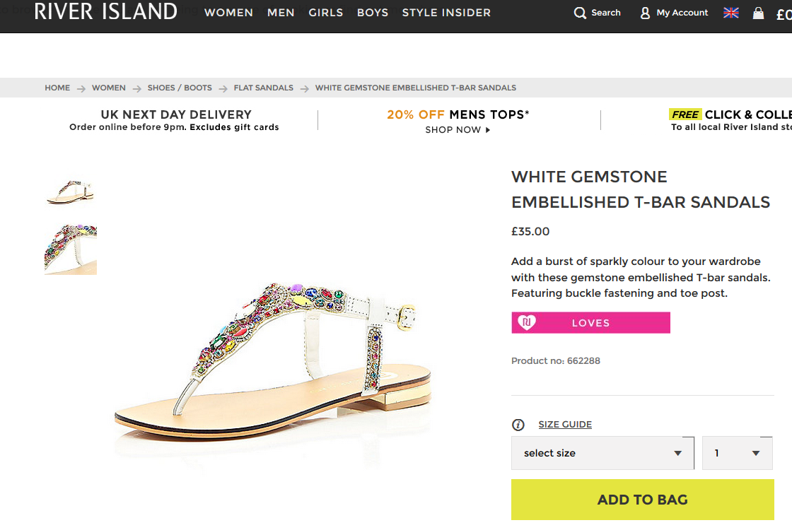 River Island Sandals